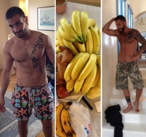 Edji Monkey Da Silva Stuffs Jonathan Agassi With Bananas