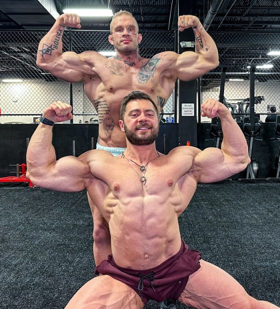 Musclebound Gay Porn Star Derek Bolt Bottoms For Davin Strong In A Hot