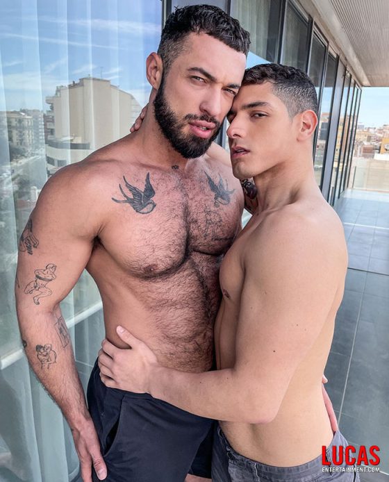 Hairy Hunk Nik Fros Fucks Gay Porn Star Bastian Karim