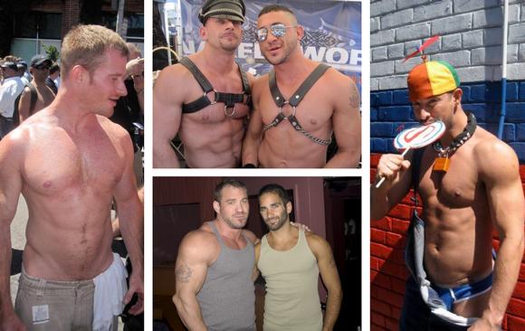 gay porn stars at Up Your Alley Dore Alley Street Fair