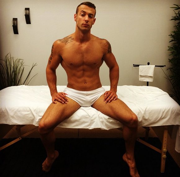 Ryan Knightly is ready for a massage