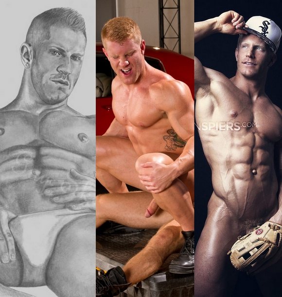 JohnnyV Muscle Model Bodybuilder Gay Porn