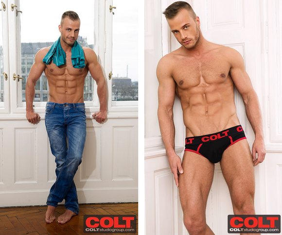 Jamie Blyton Florian Nemec Muscle Male Model Naked Colt 1