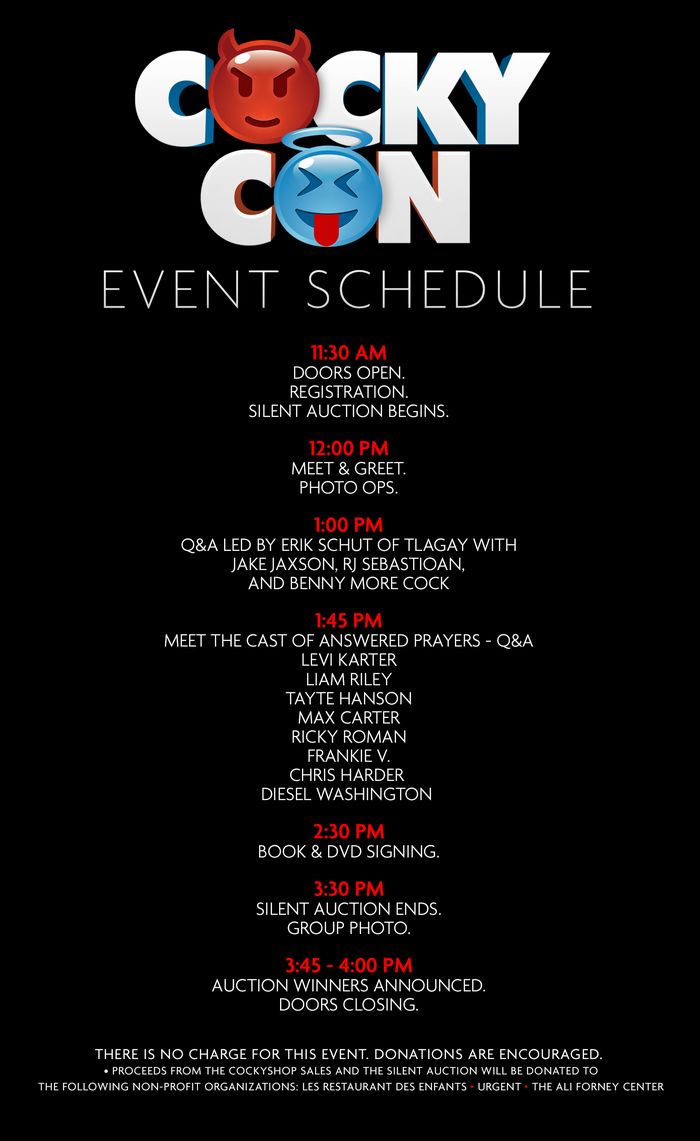 COCKY CON Event Schedule