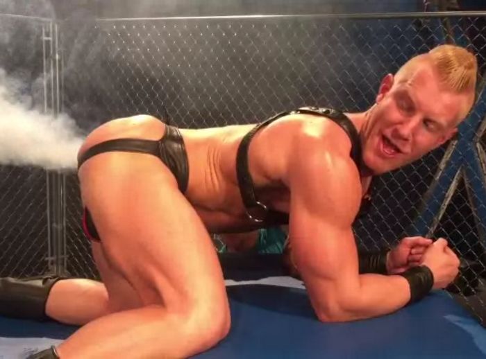 JohnnyV Leather Gay Porn Star Smoke Butt