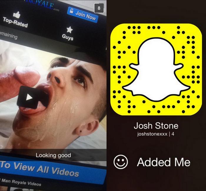 Josh Stone Gay Porn Star Snapchat
