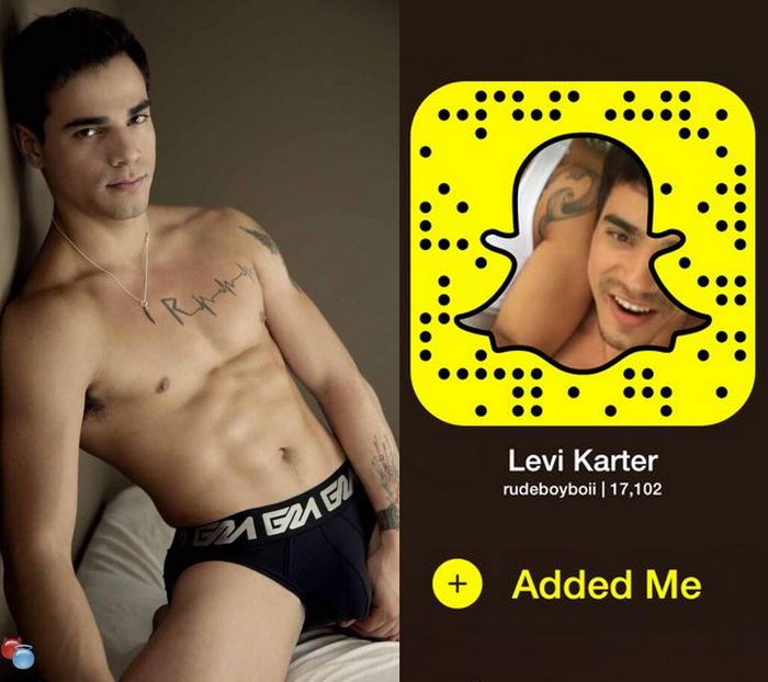 Levi Karter CockyBoys Snapchat Gay Porn Star Snapcode