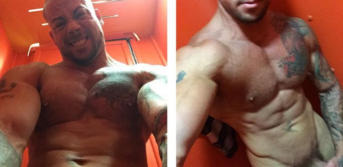 Sean Duran Muscle Flex Naked Selfie Gay Porn Star 2