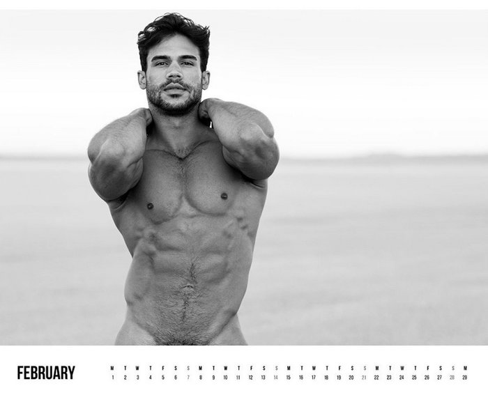 Willie Gomez 2016 Nude Calendar Feb