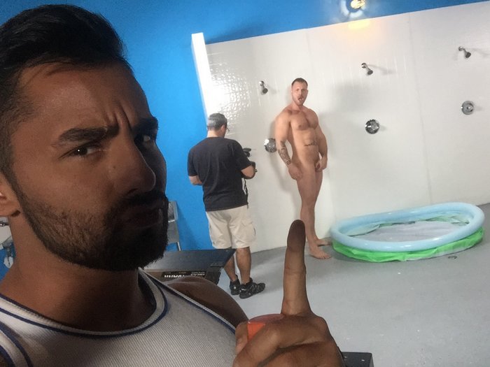 Bruno Bernal Austin Wolf Gay Porn Star Towel Off 1