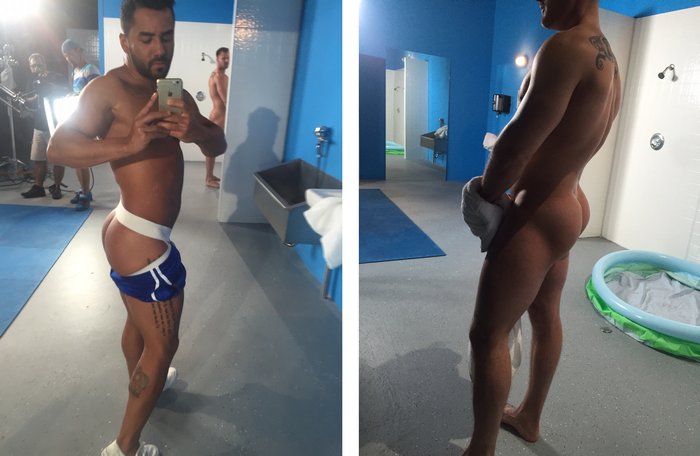 Bruno Bernal Austin Wolf Gay Porn Star Towel Off 3