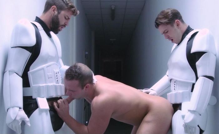 Paddy OBrian Gay Porn Star Luke Adams Hector De Silva Stormtrooper Star Wars Gay XXX Parody 6