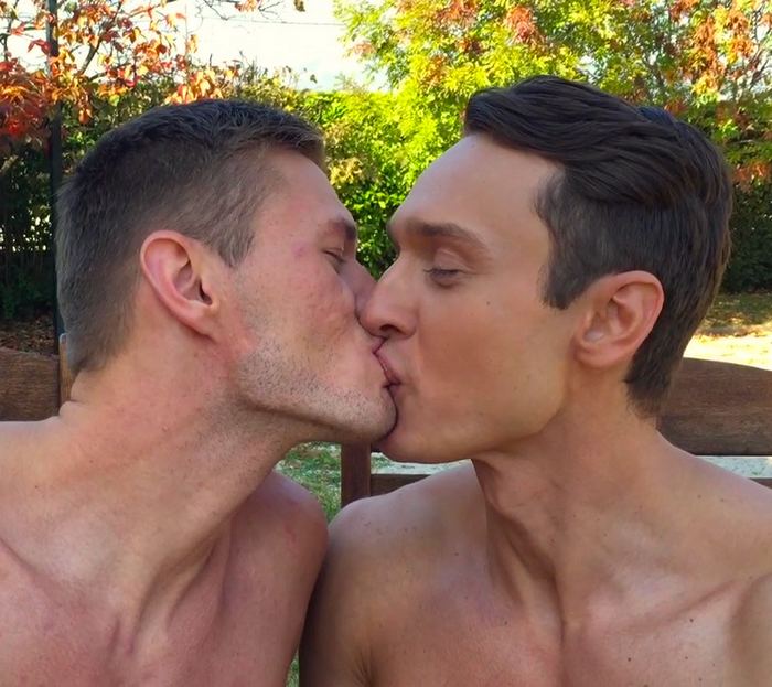 Alex Kof Vlad Larin Gay Porn Stars Kissing Chapstick Challenge
