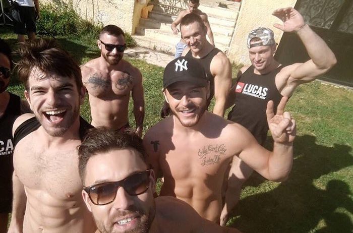 Gay Porn Stars LucasEnt Greece BTS 1