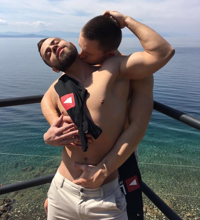 Gay Porn Stars LucasEnt Greece BTS 16