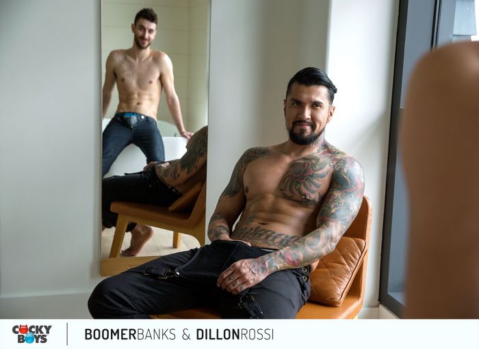 Boomer Banks Big Dick Gay Porn Star Dillon Rossi CockyBoys 1