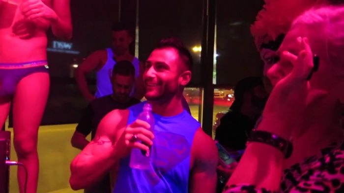 Gay Porn Stars Grabbys Kickoff Party 2016 Go-Go Dancing 7