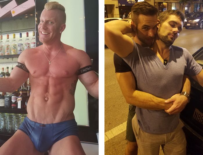 Gay Porn Stars Griffin Barrows Billy Santoro JohnnyV Chicago Pride 2016g