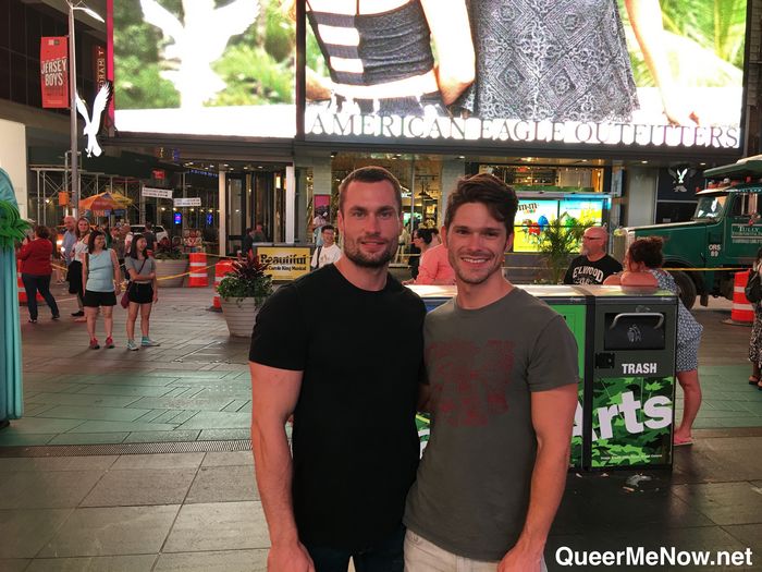 Gay Porn Stars Stas Landon Devin Franco Shirtless Times Square Muscle 2