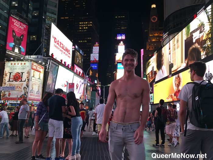 Gay Porn Stars Stas Landon Devin Franco Shirtless Times Square Muscle 3