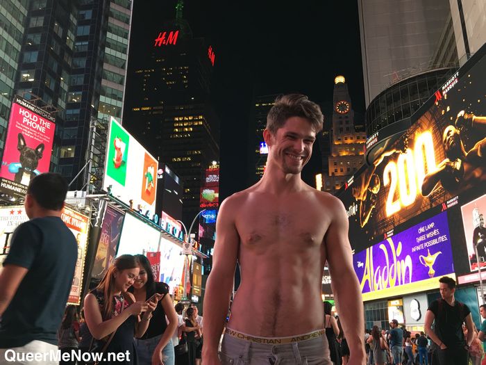 Gay Porn Stars Stas Landon Devin Franco Shirtless Times Square Muscle 5