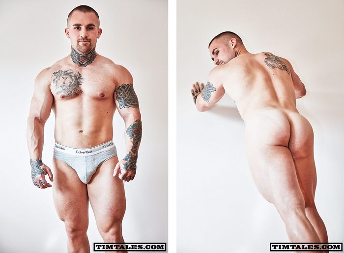 Carlo Fiero Muscle Bottom Gay Porn Star Tattoo 2