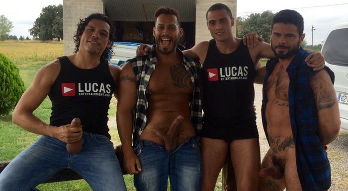 Gay Porn Stars Filming Barcelona LucasEntertainment 13
