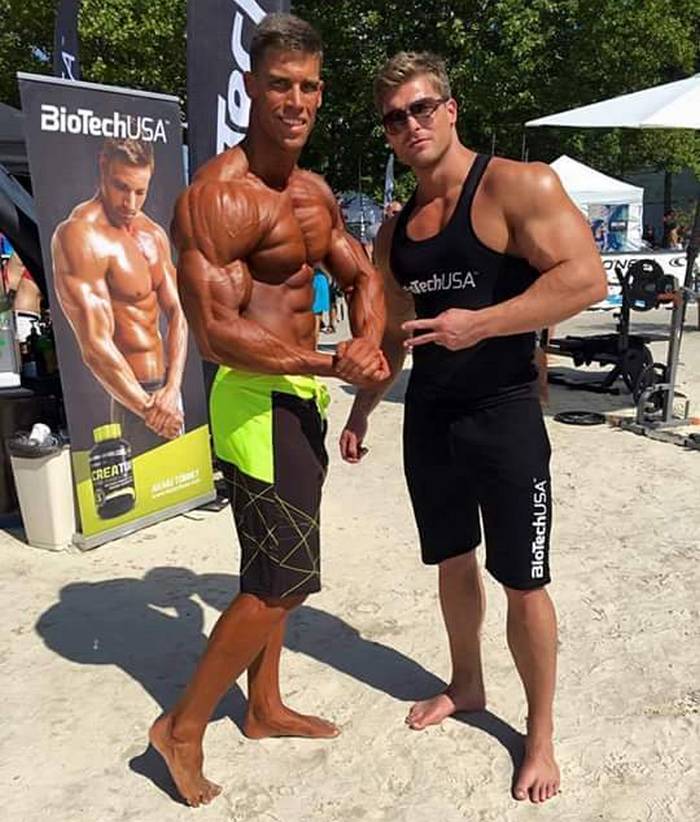 Kris Evans BelAmi Gay Porn Star Bodybuilder BioTechUSA FitBalance Beach Body 2016c