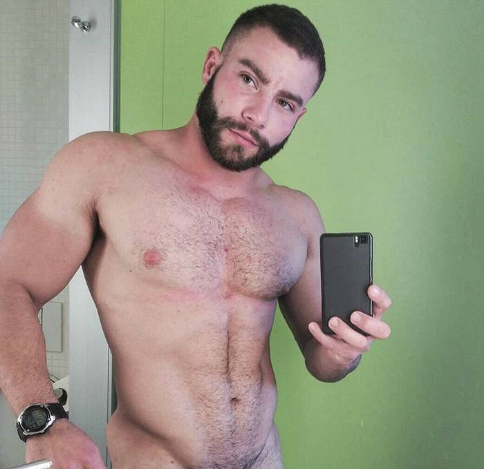 Diego Reyes Gay Porn Star Naked Selfie 1
