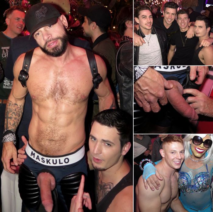 Gay Porn Stars HustlaBall Pre-Party Tex Davidson Bray Love