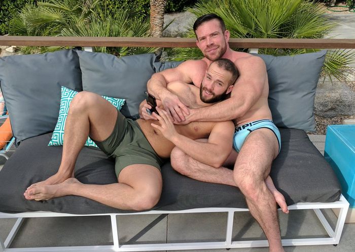 TitanMen Gay Porn Stars Palm Springs BTS 