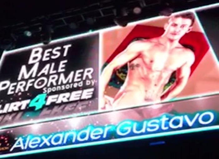 Alexander Gustavo Best Male Performer The Tranny Awards