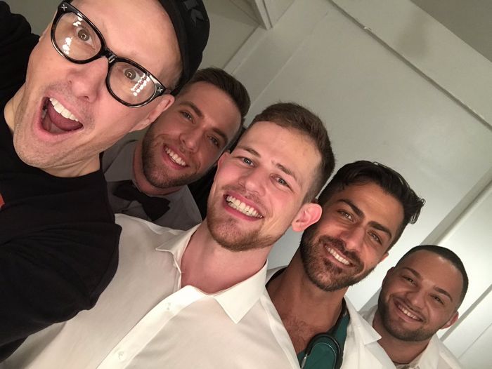 Alex Mecum Kurtis Wolfe Adam Ramzi Julian Knowles Gay Porn Stars Selfie