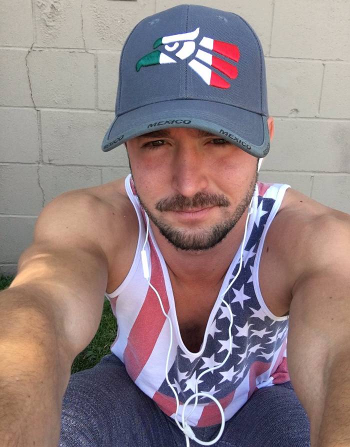 Colt Rivers Gay Porn Star Selfie Clothed