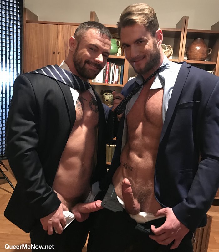 Gay Porn Behind The Scenes Hard At Work Suit Sex 