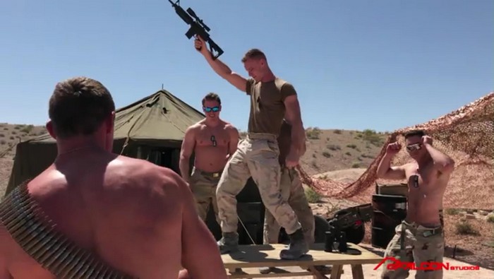 Sexy Marine Gay Porn Stars Dancing
