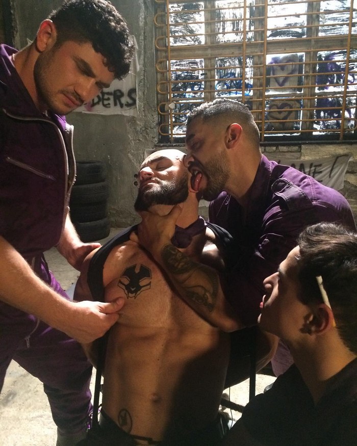 The Purple Army Faction Gay Porn Behind The Scenes Francois Sagat Dato Foland Arad Winwin