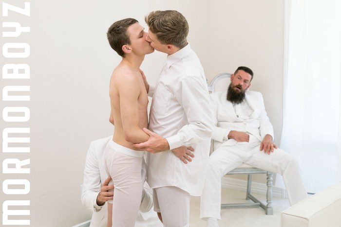 MormonBoyz Gay Porn Bareback Orgy Elder Garrett Xanders