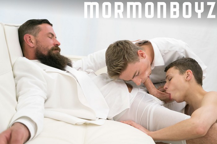 MormonBoyz Gay Porn Bareback Orgy Elder Garrett Xanders