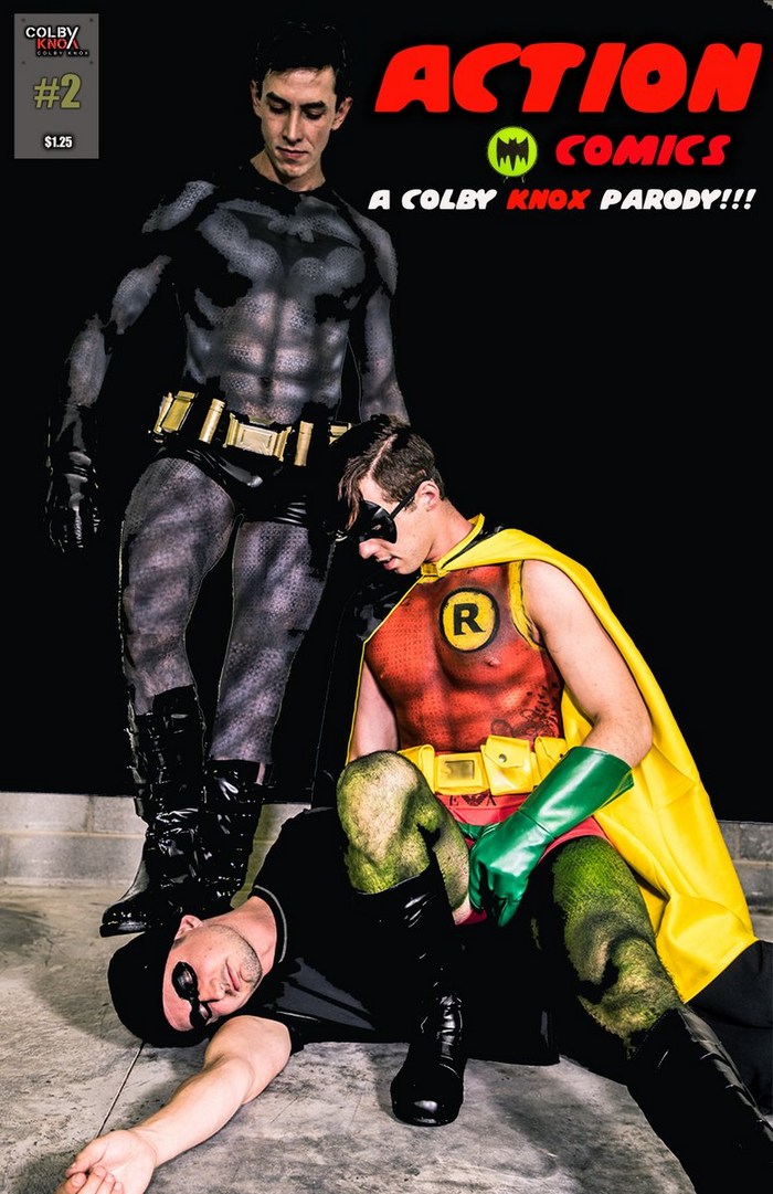 Batman Robin Gay Porn Parody ColbyKnox Jack Hunter Christian Bay Colby Chambers Mickey Knox