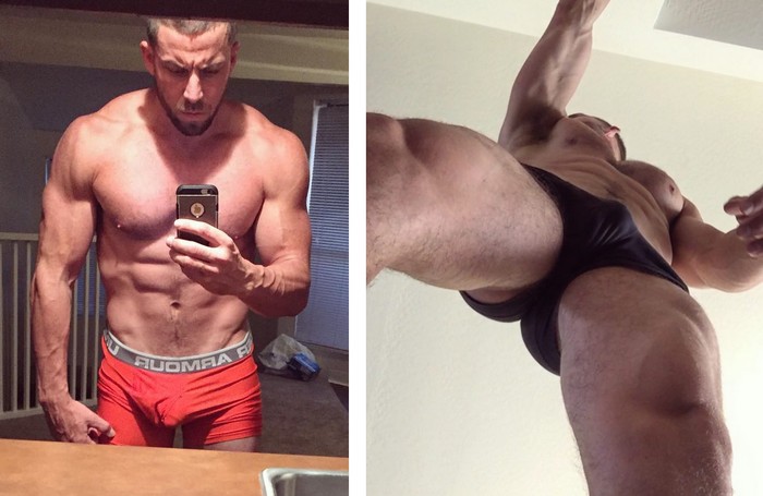 Derek Jones Gay Porn Star Muscle Selfie