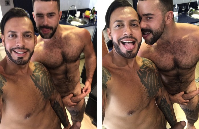 Viktor Rom Teddy Torres Gay Porn Behind The Scenes Selfie