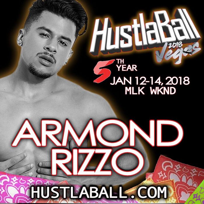HustlaBall Las Vegas 2018 Gay Porn Star Armond Rizzo