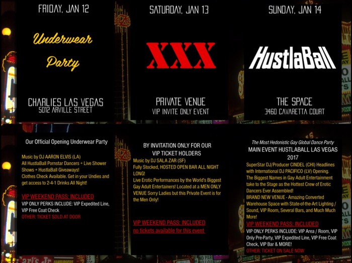 HustlaBall Las Vegas 2018 Schedule