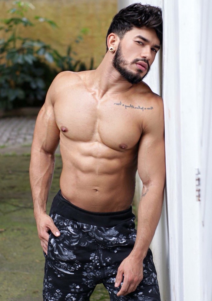 Pietro Duarte Gay Porn Star Muscle Bottom Shirtless Spanish Hunk 