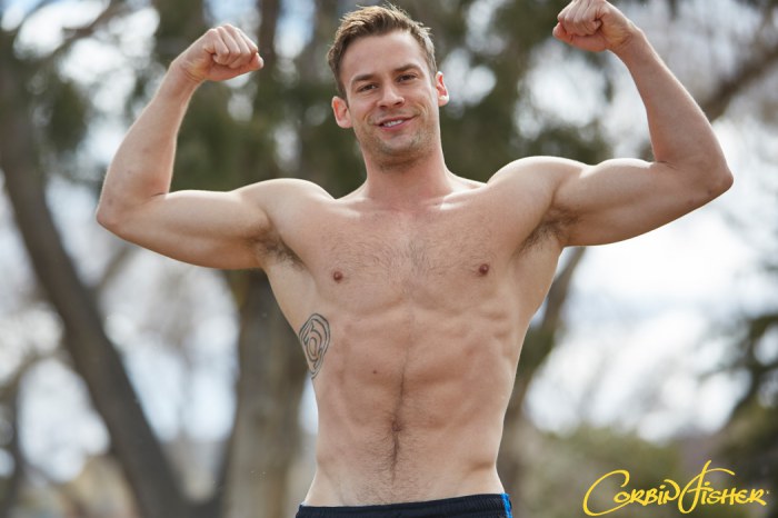 Brodie Corbin Fisher Muscle Jock Gay Porn Star Naked