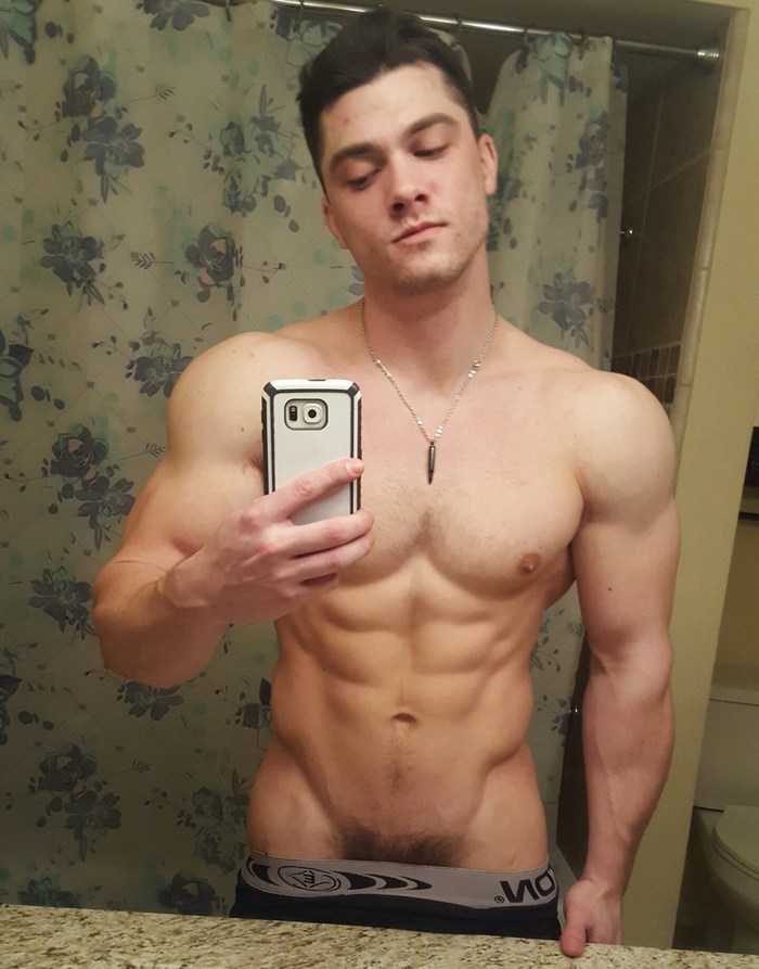 Collin Simpson Gay Porn Star Naked Selfie Big Cock Muscle 