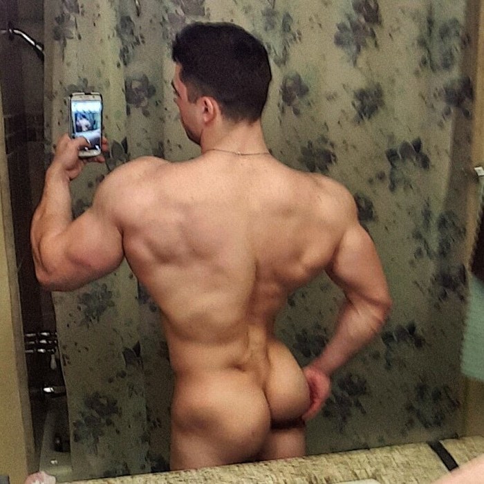 Collin Simpson Gay Porn Star Naked Selfie Big Cock Muscle 
