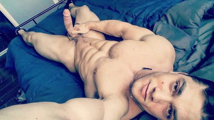 Collin Simpson Gay Porn Star Naked Big Cock Selfie