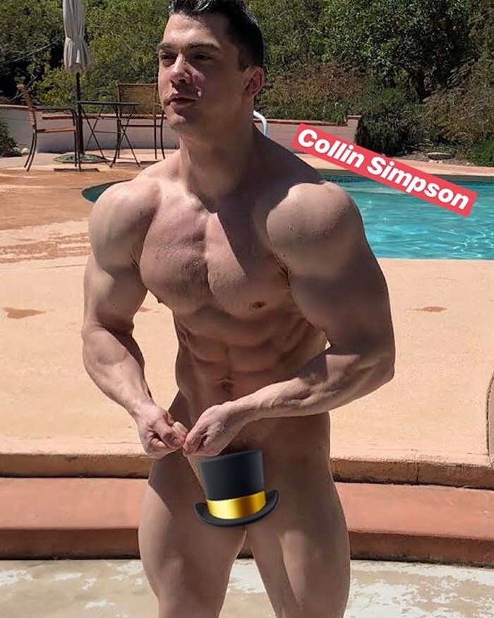 Gay Porn Behind The Scenes Muscle Hunk Collin Simpson